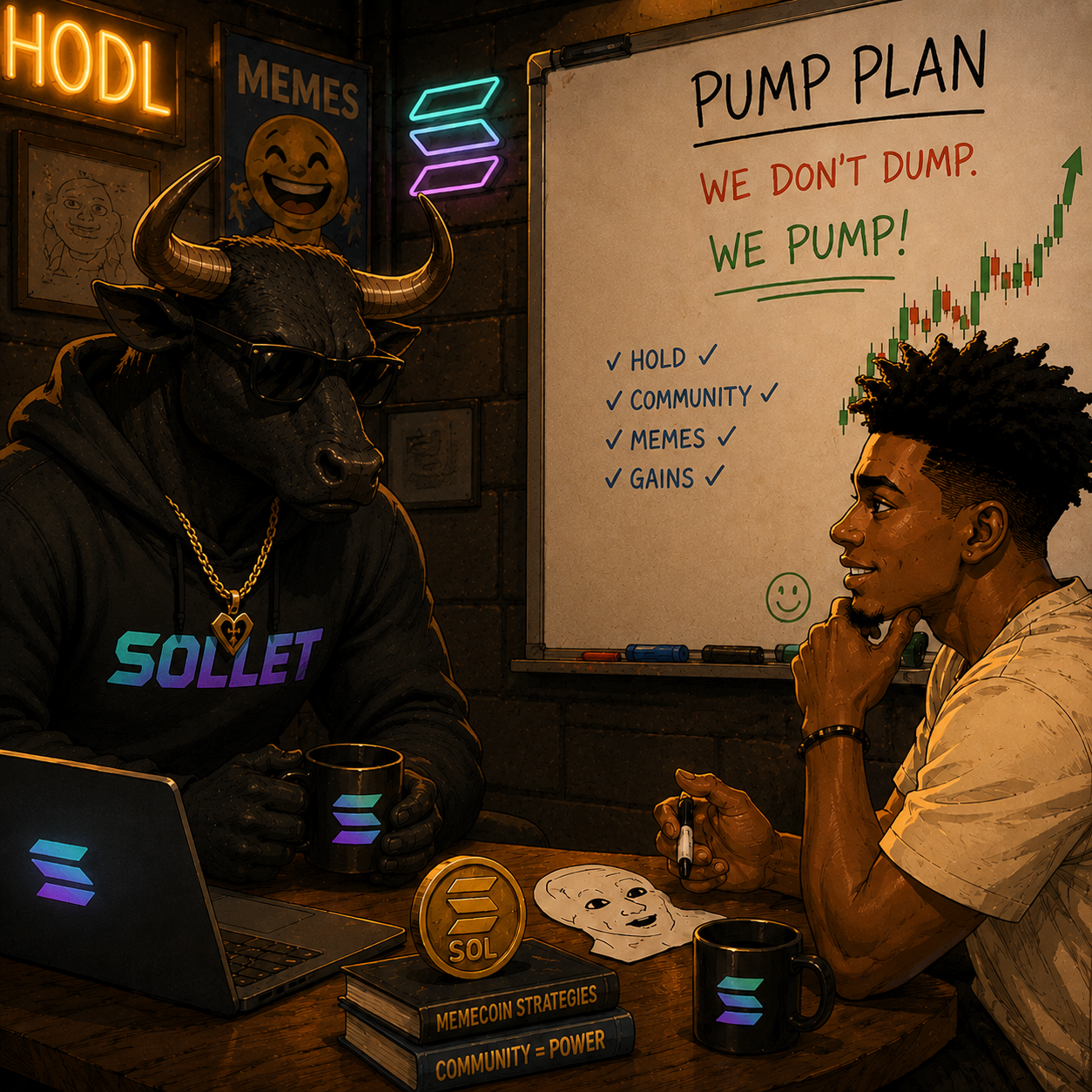 Sollet crew planning the pump